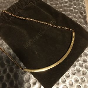 Gold plated MK necklace